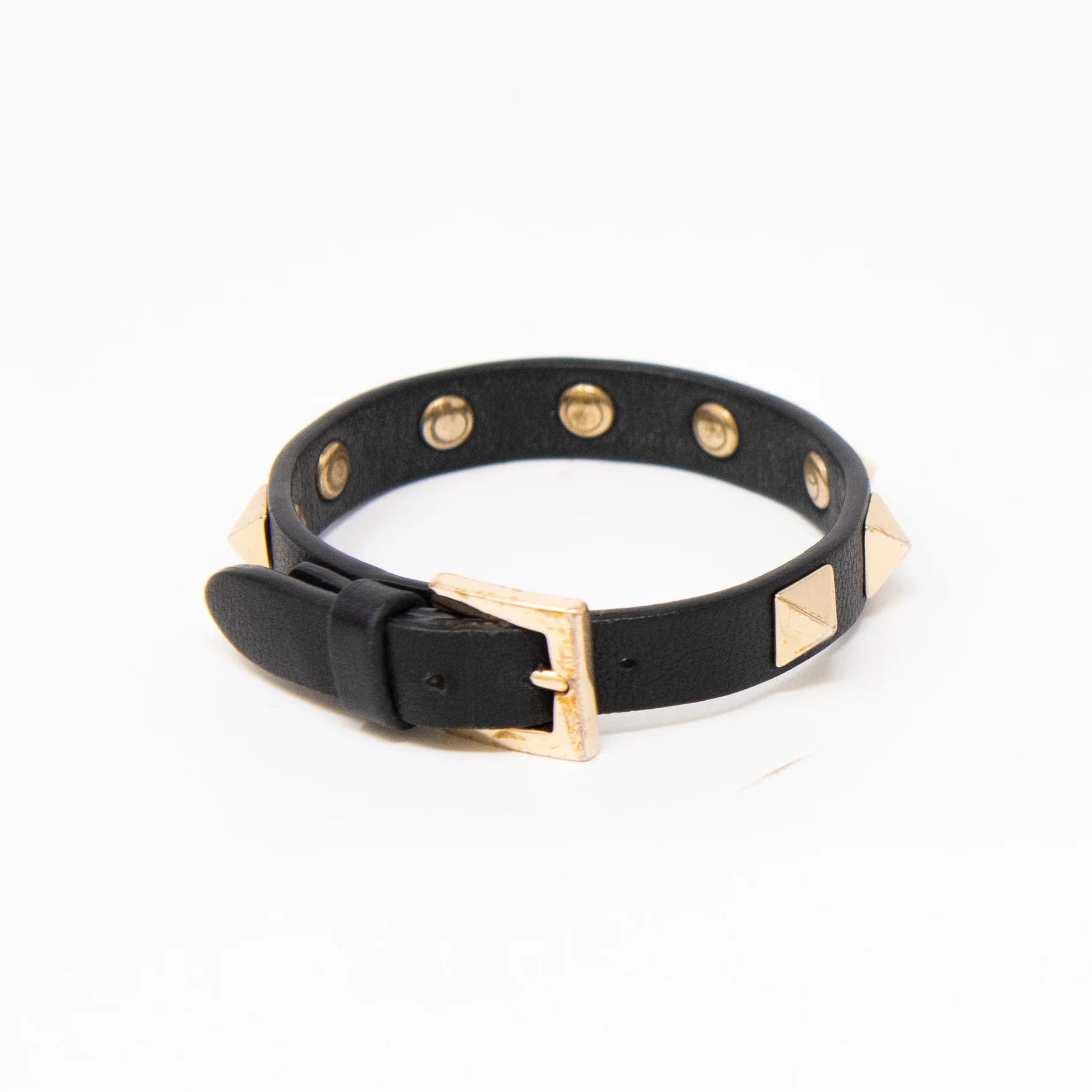 Valentino Black Rockstud Bracelet - Image 7