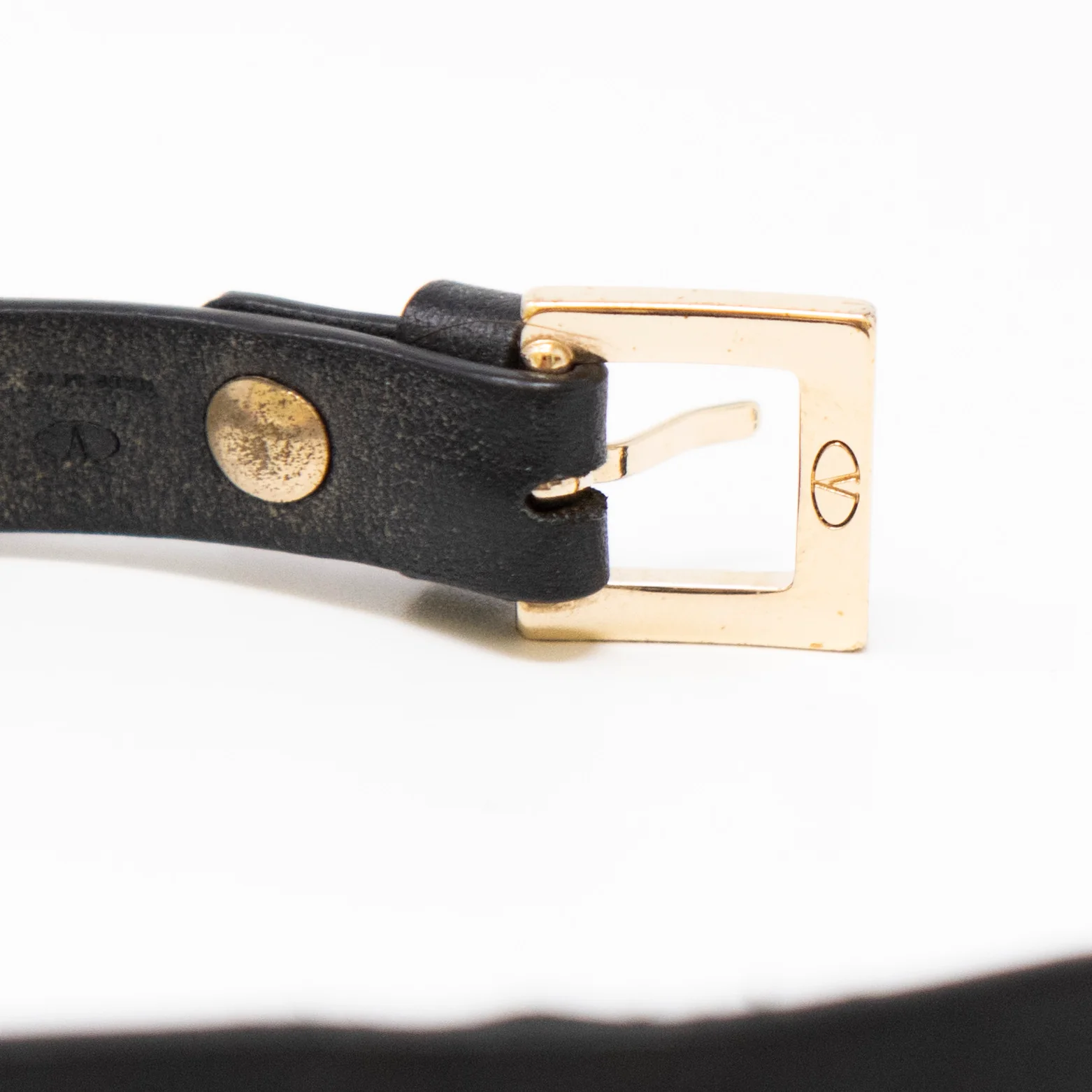 Valentino Black Rockstud Bracelet - Image 9