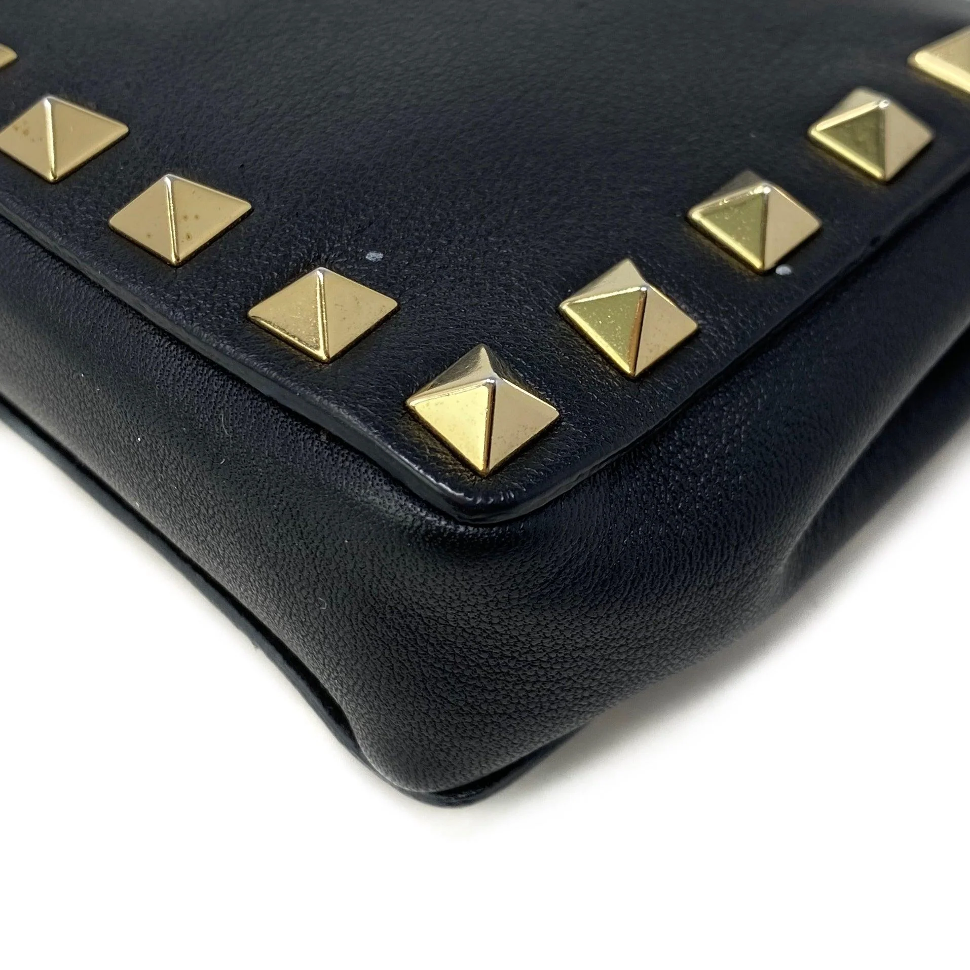 Valentino Black Rockstud Bracelet Clutch - Image 5