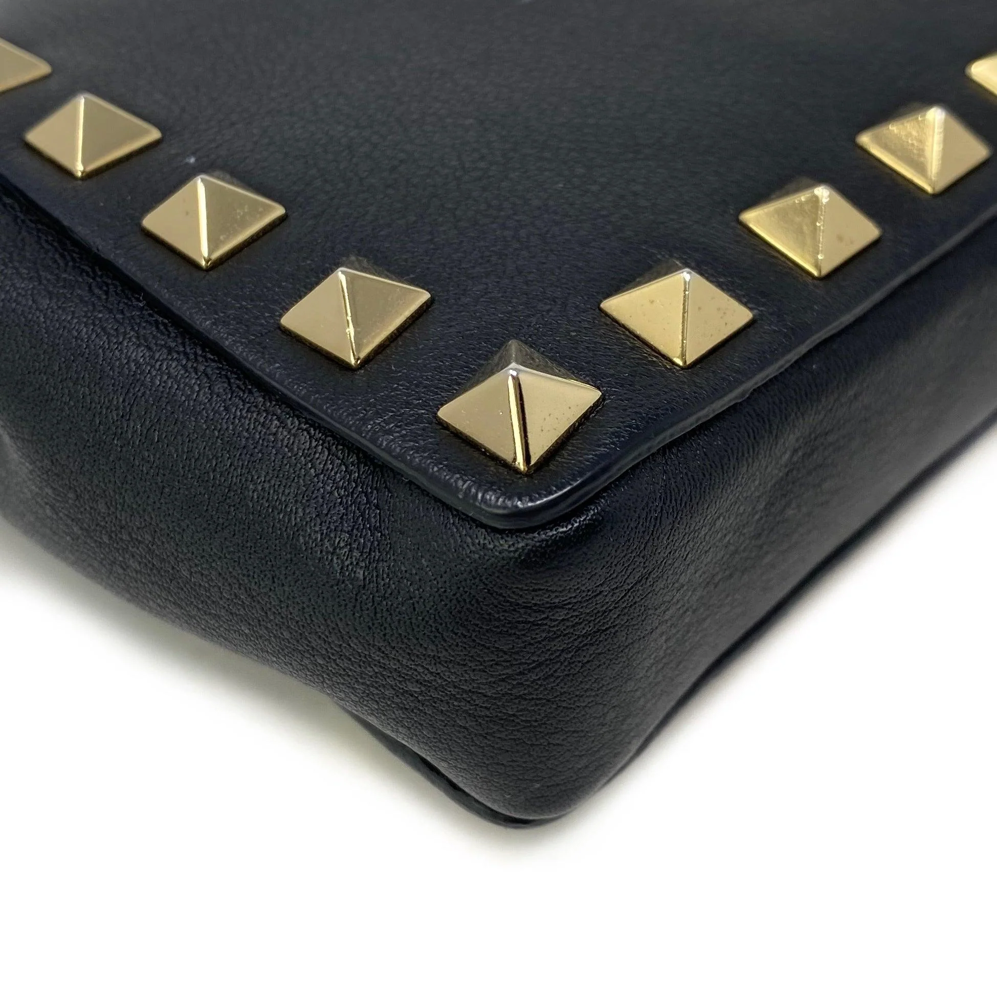 Valentino Black Rockstud Bracelet Clutch - Image 6
