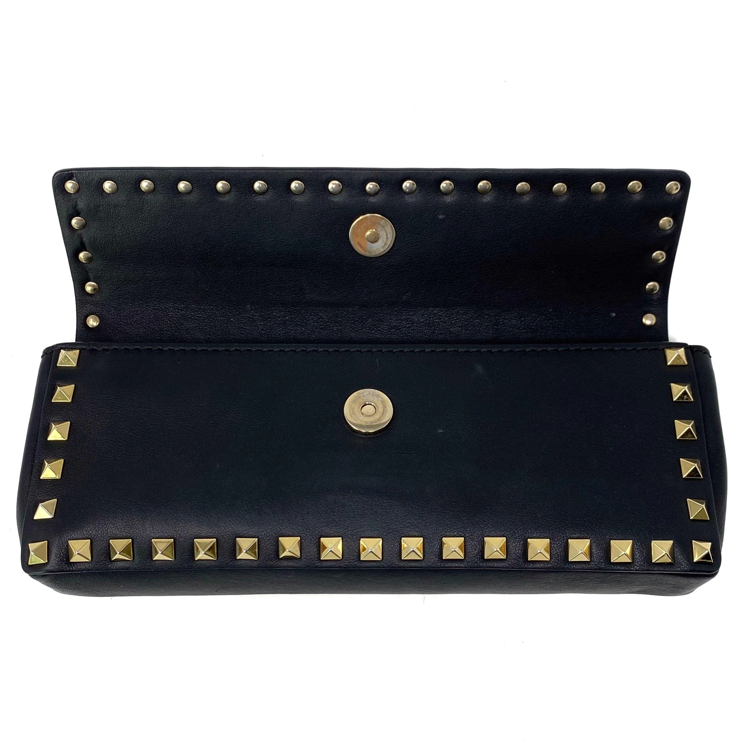 Valentino Black Rockstud Bracelet Clutch - Image 8