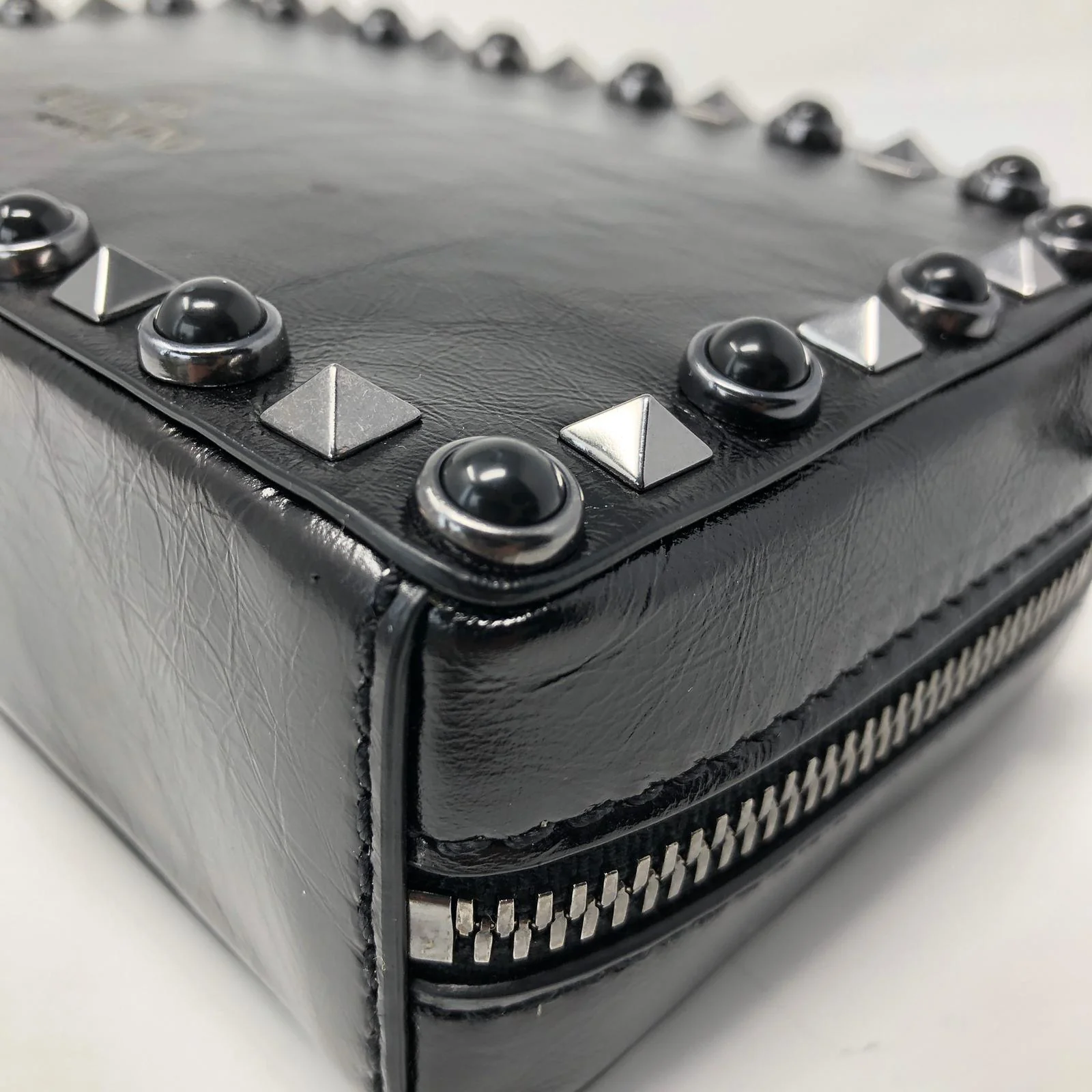 Valentino Black Rockstud Guitar Strap Camera Bag - Image 8