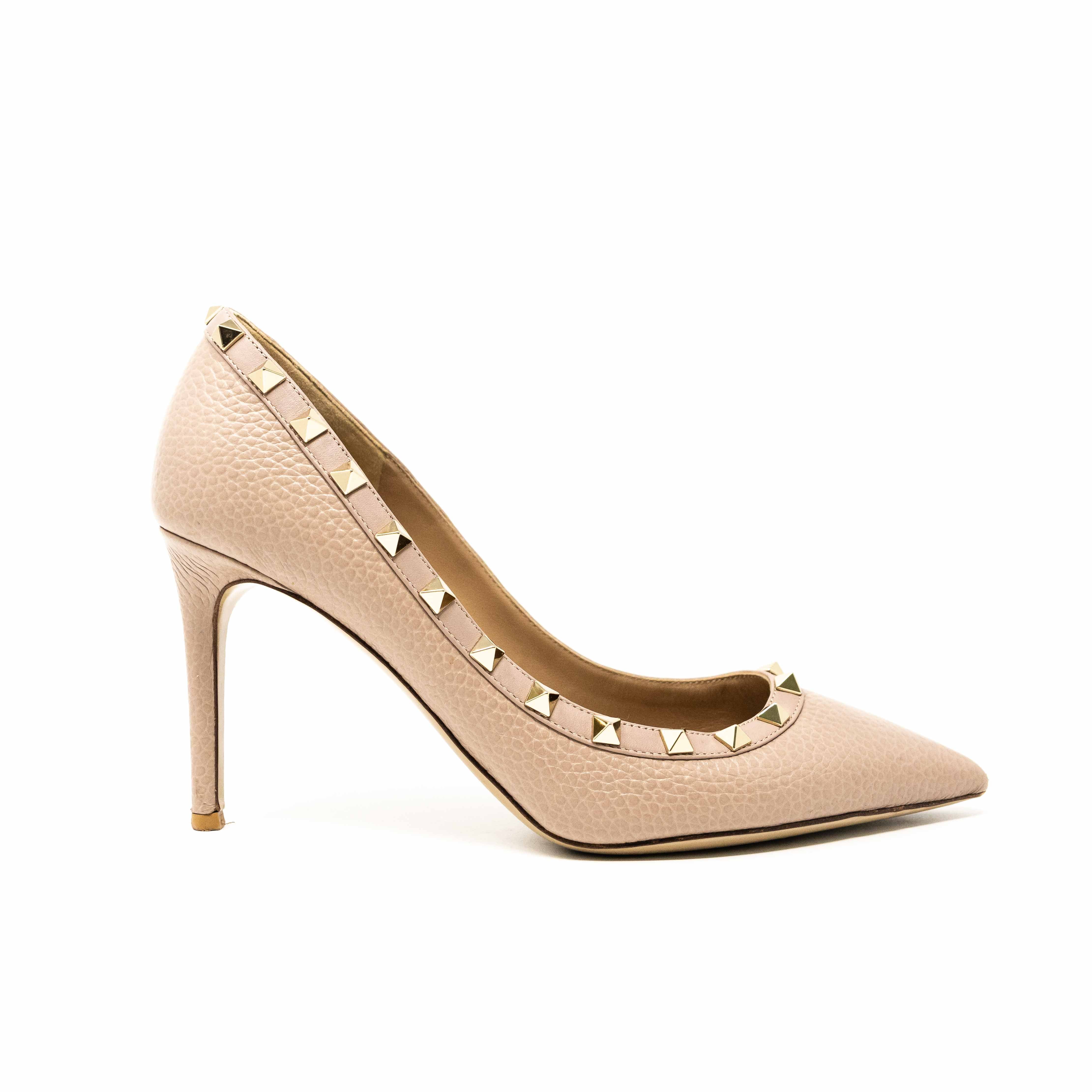 Valentino Blush Rockstud Pumps 39 - Image 6