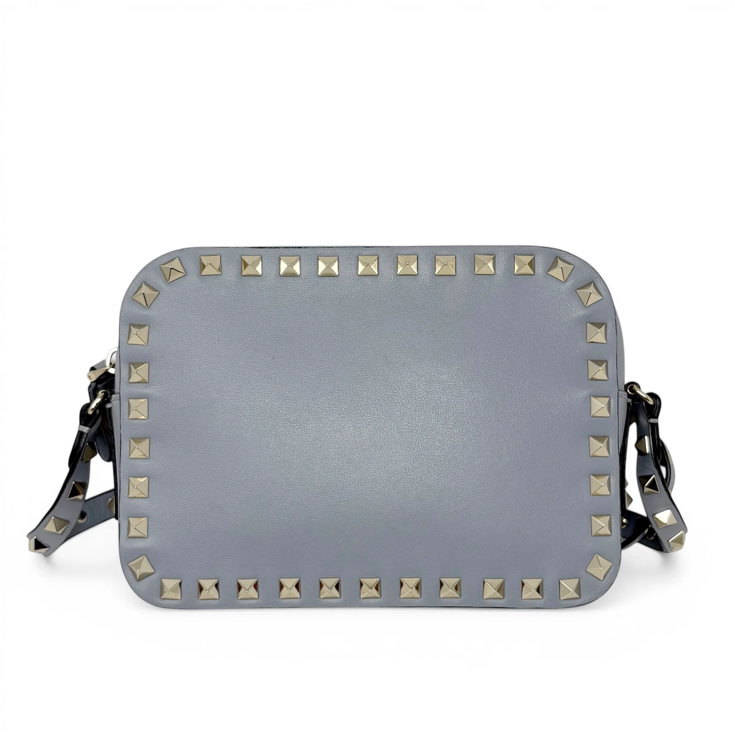 Valentino Grey Rockstud Camera Bag - Image 3