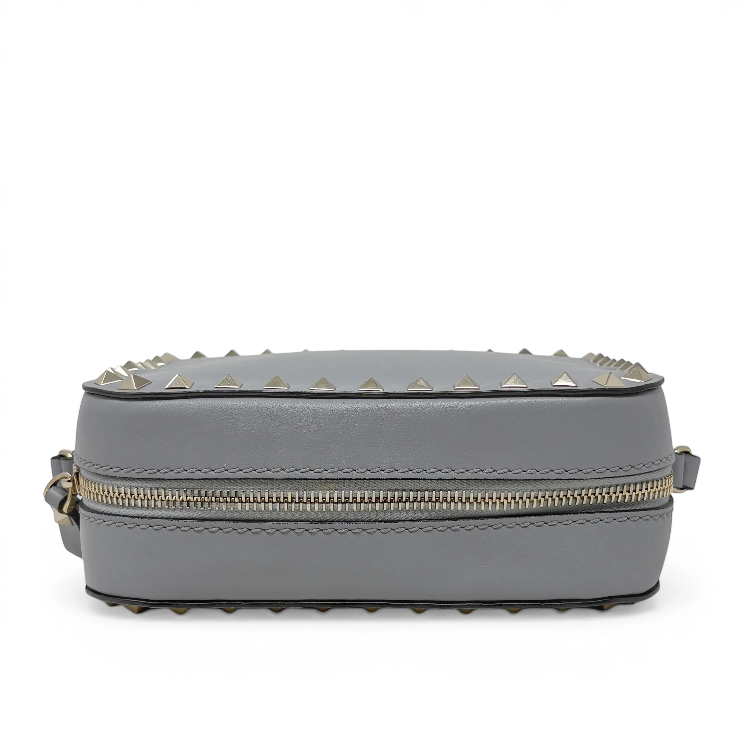 Valentino Grey Rockstud Camera Bag - Image 5