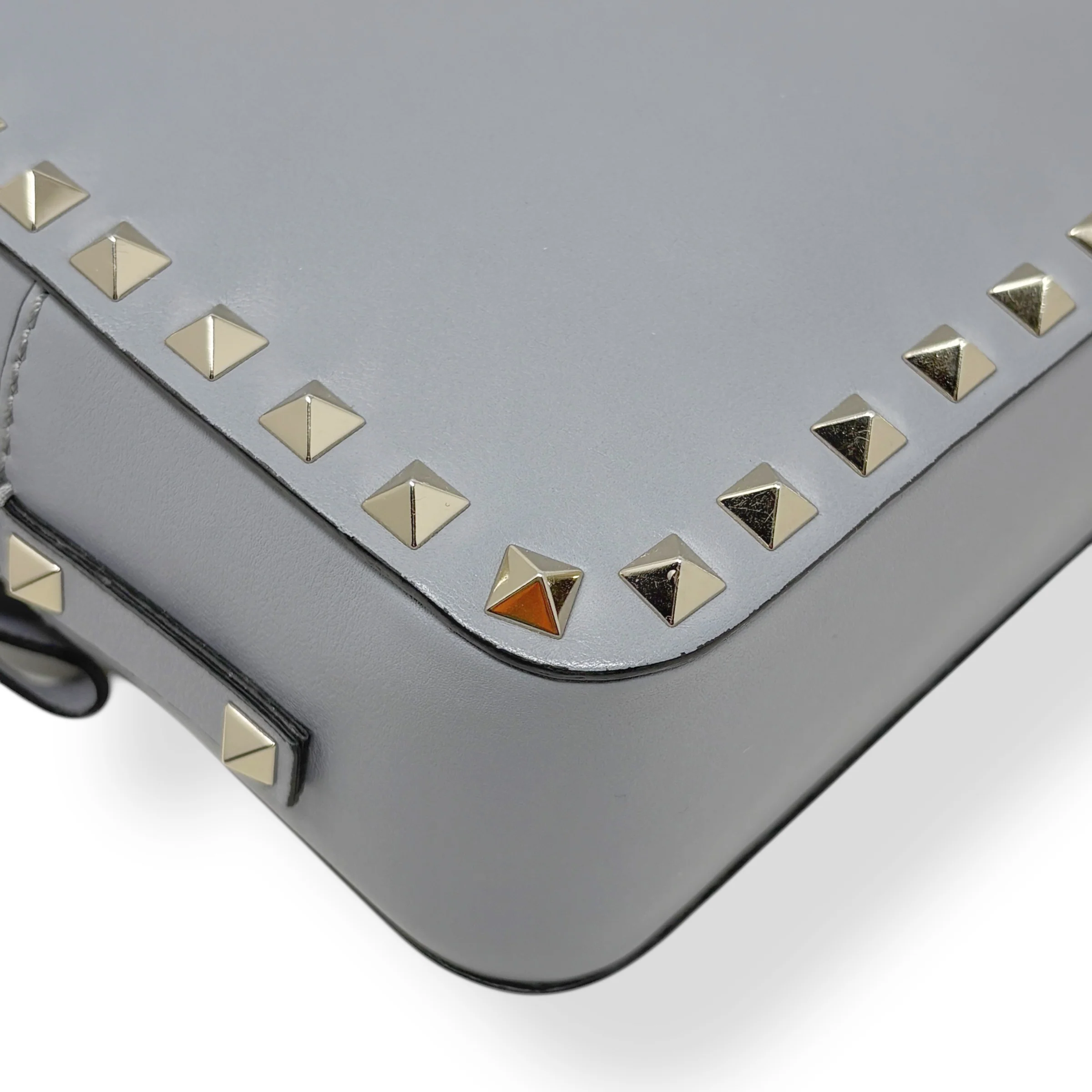 Valentino Grey Rockstud Camera Bag - Image 9