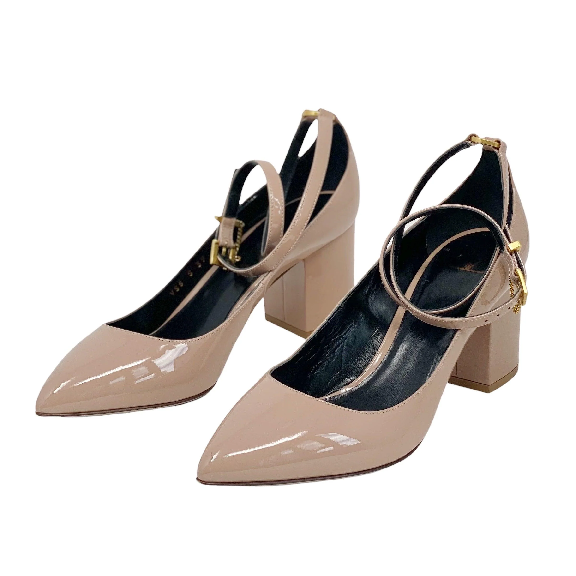 Valentino Nude Ankle Strap Pumps 38 - Image 2