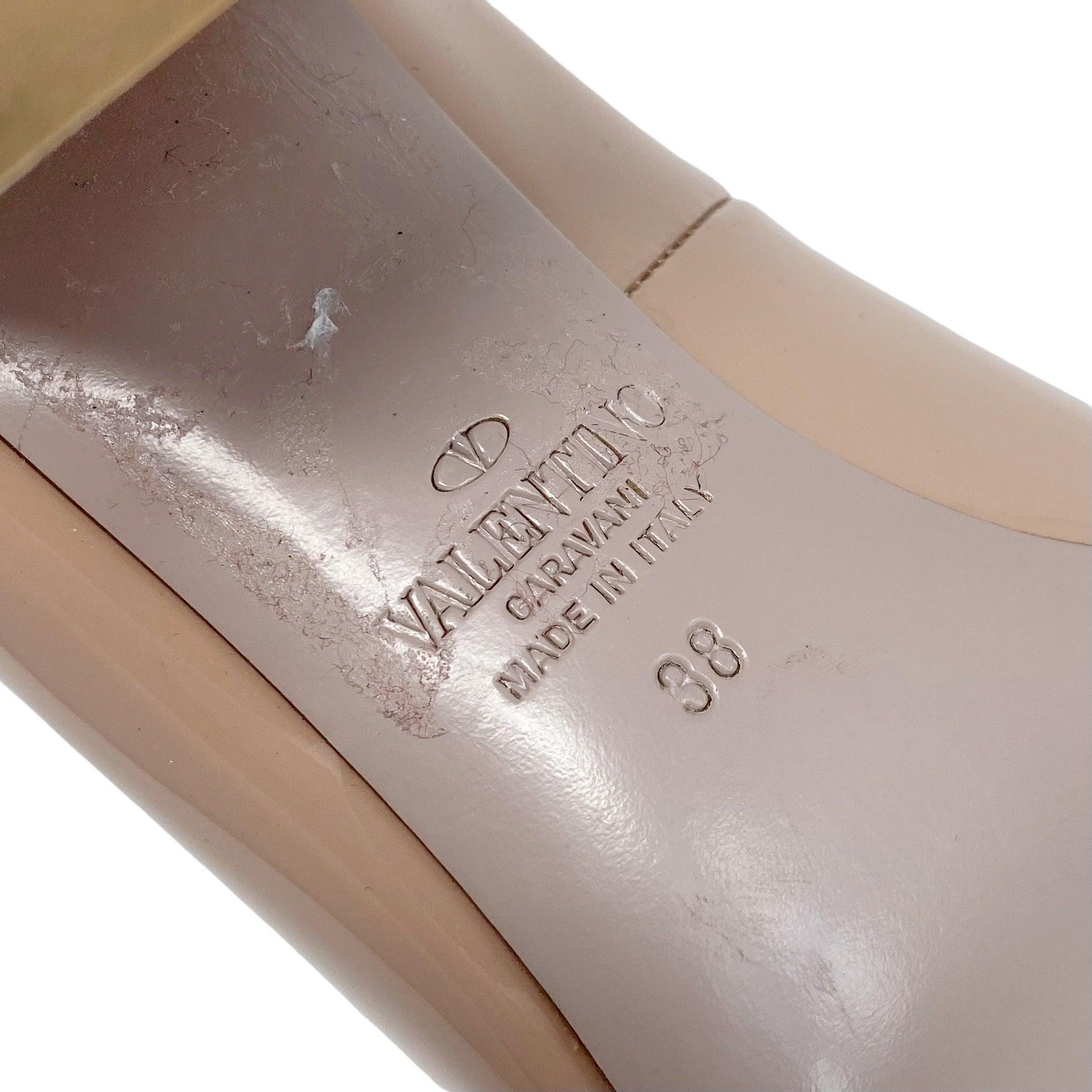 Valentino Nude Ankle Strap Pumps 38 - Image 6