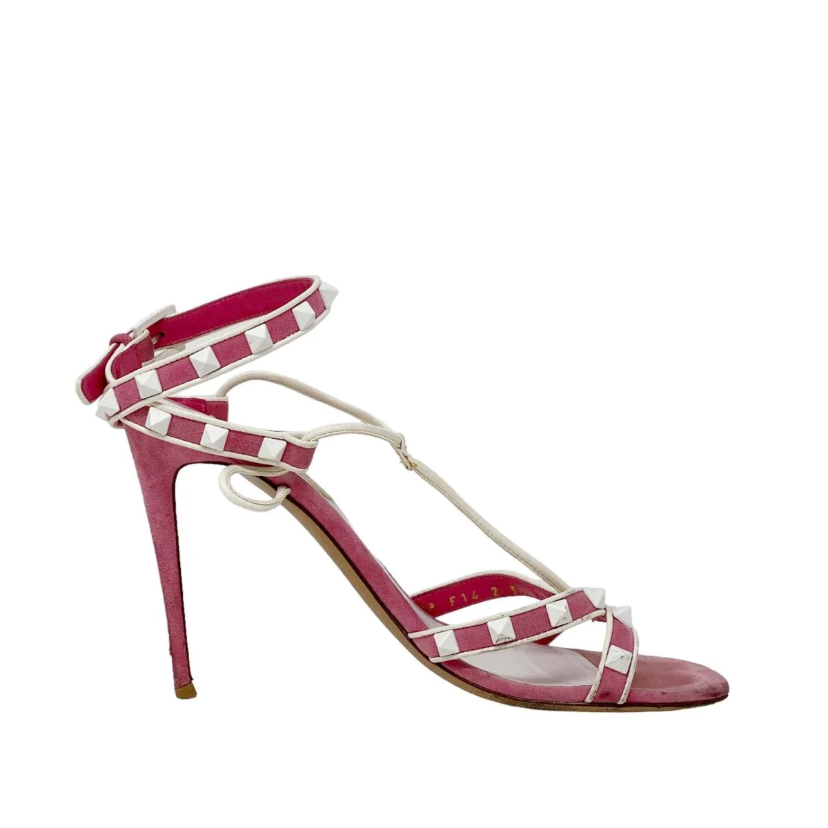Valentino Pink Rockstud Strap Sandals 37 - Image 5