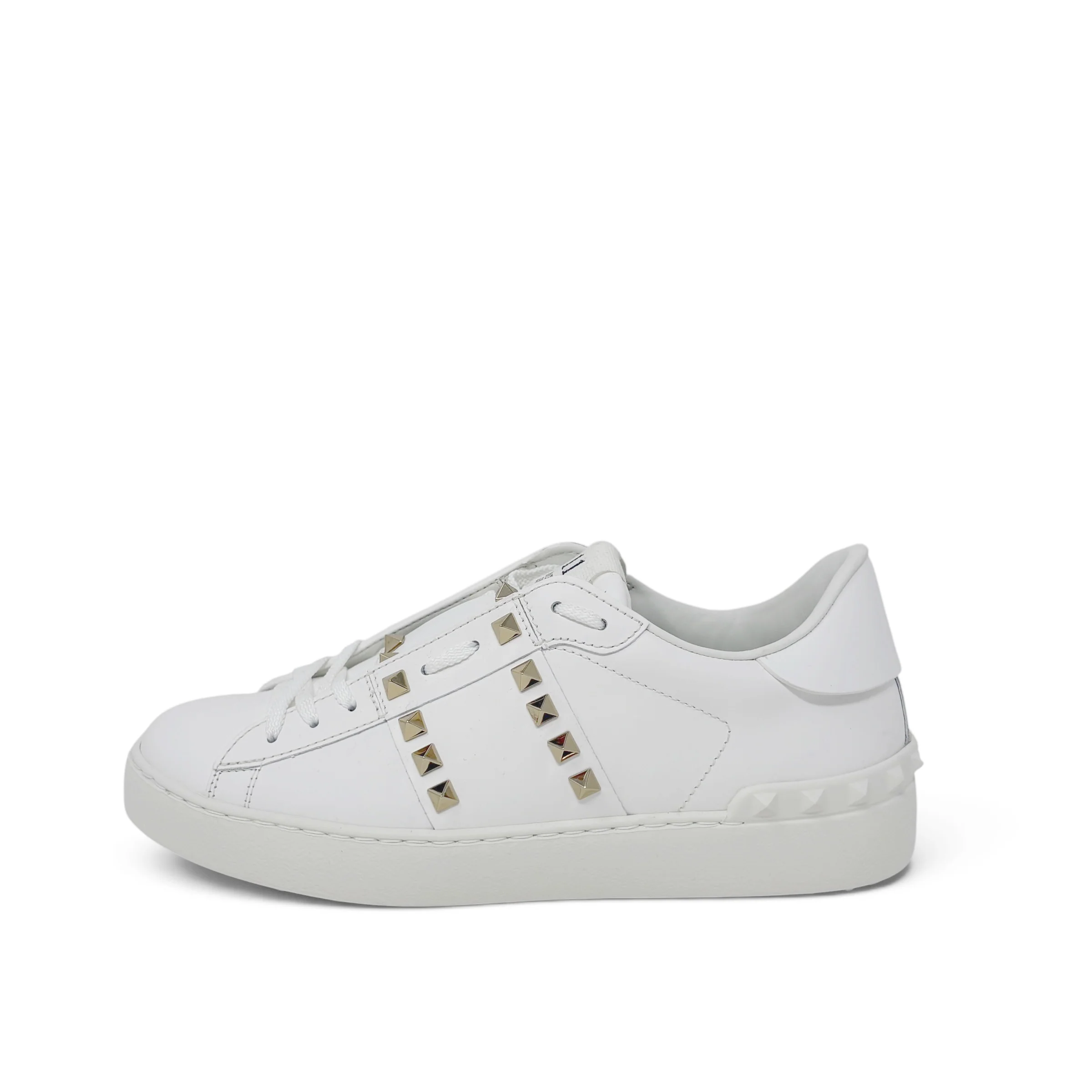 Valentino White Rockstud Untitled Sneakers 38