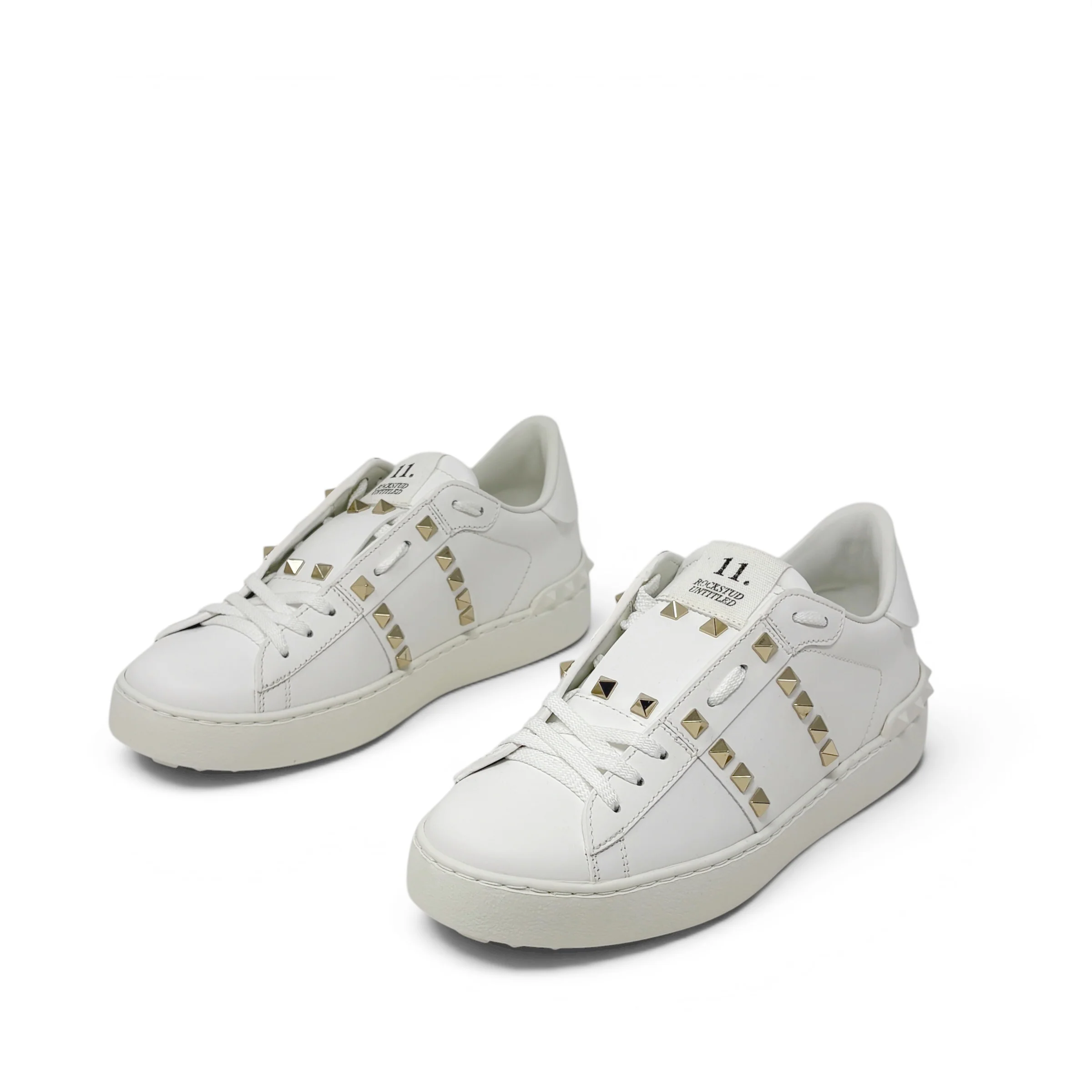 Valentino White Rockstud Untitled Sneakers 38 - Image 2