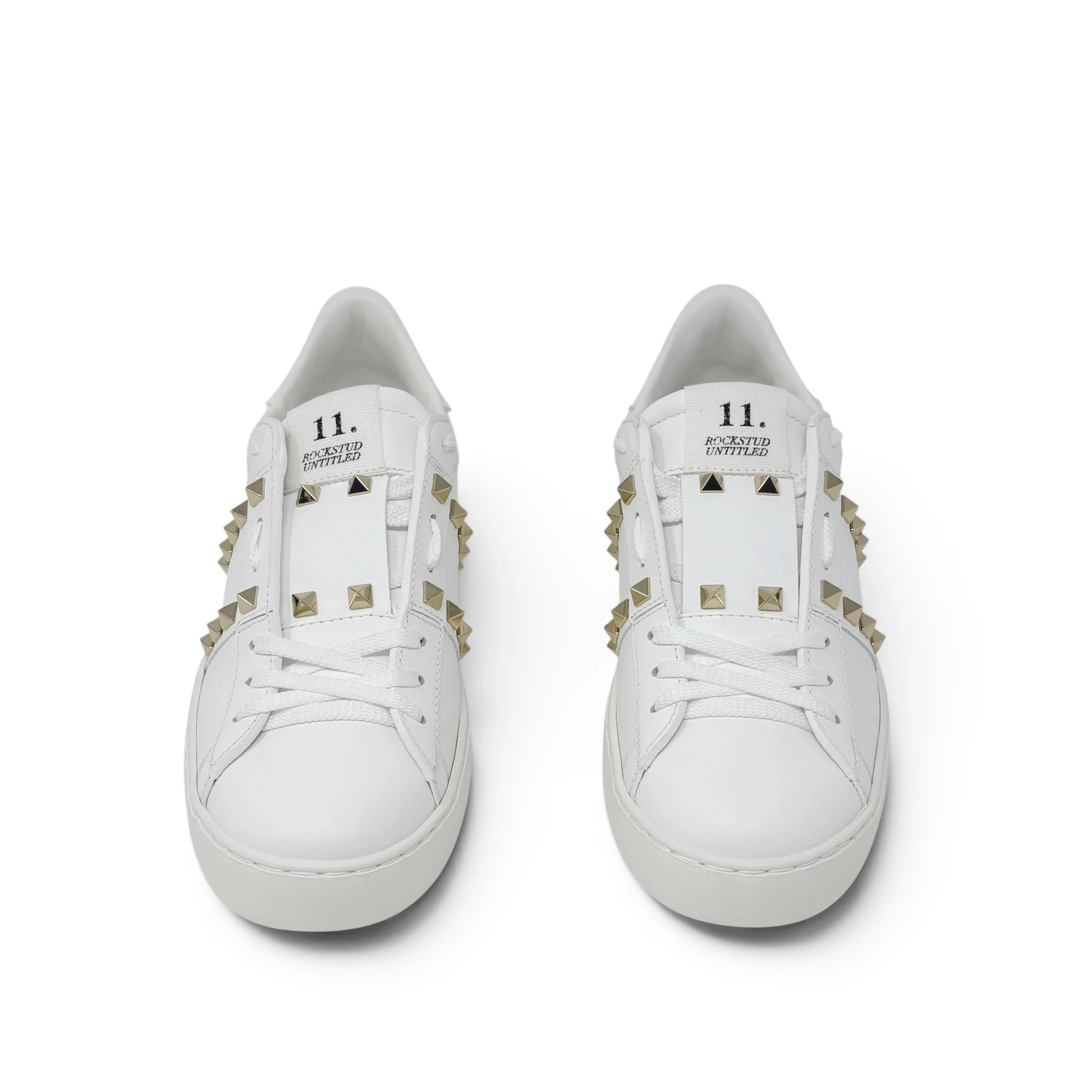 Valentino White Rockstud Untitled Sneakers 38 - Image 4