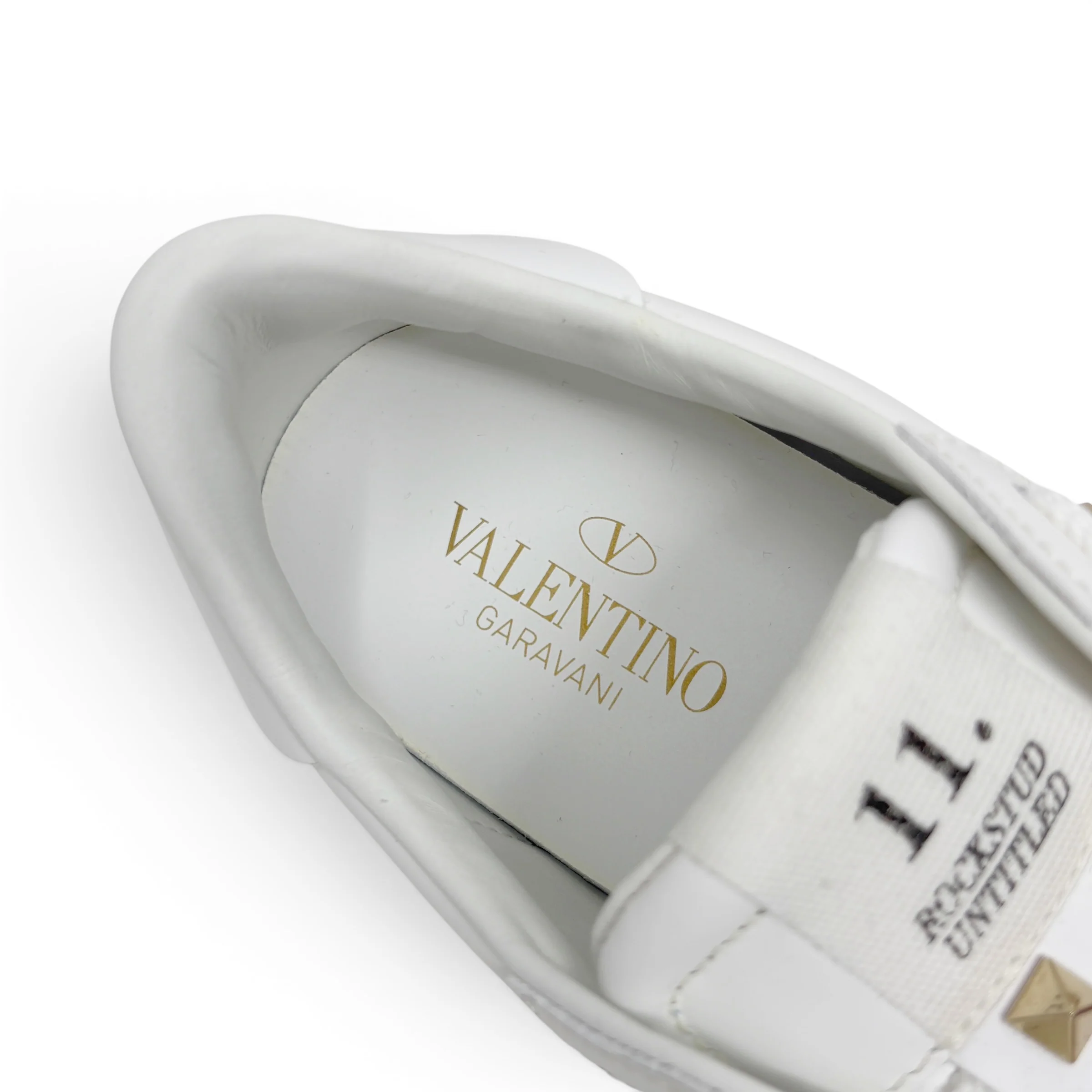 Valentino White Rockstud Untitled Sneakers 38 - Image 6