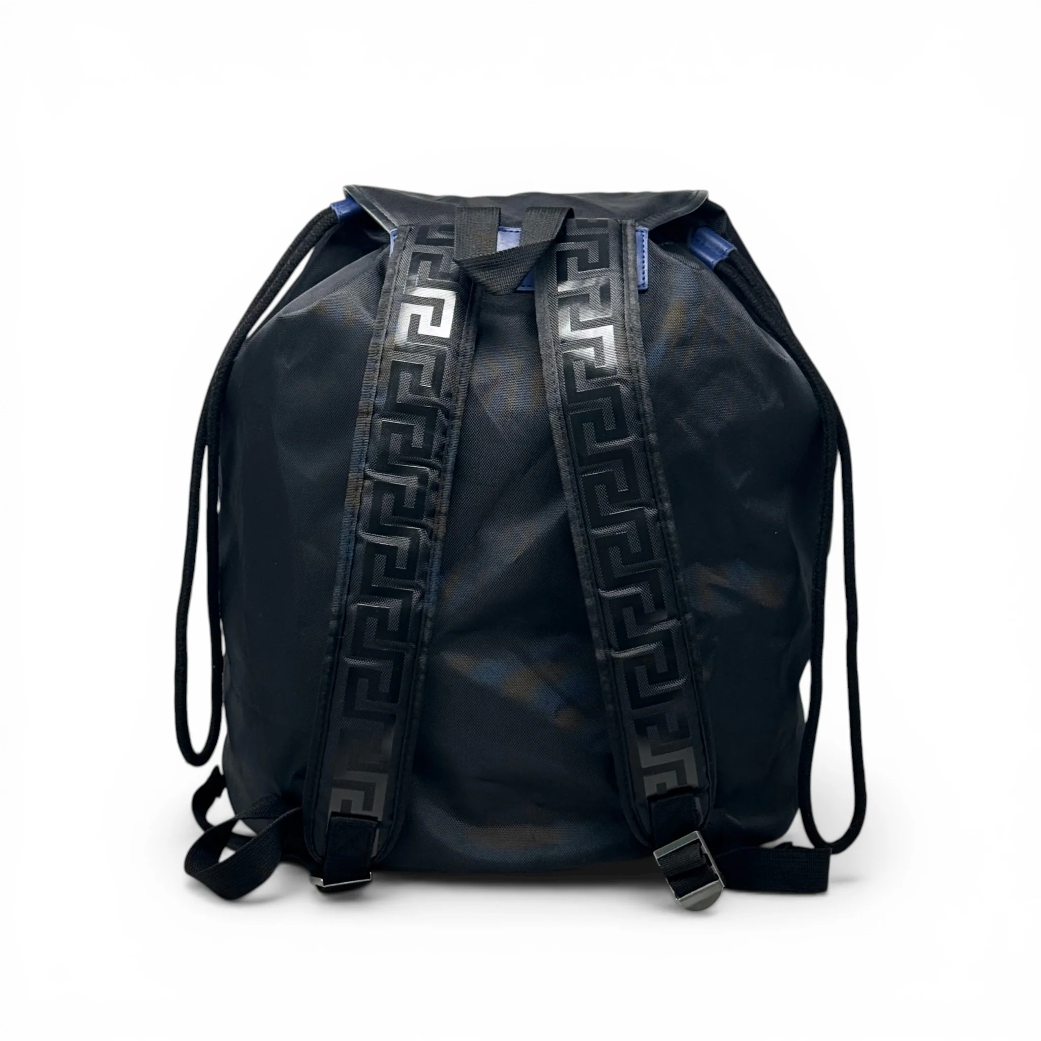 Versace Black Parfums Drawstring Backpack - Image 3